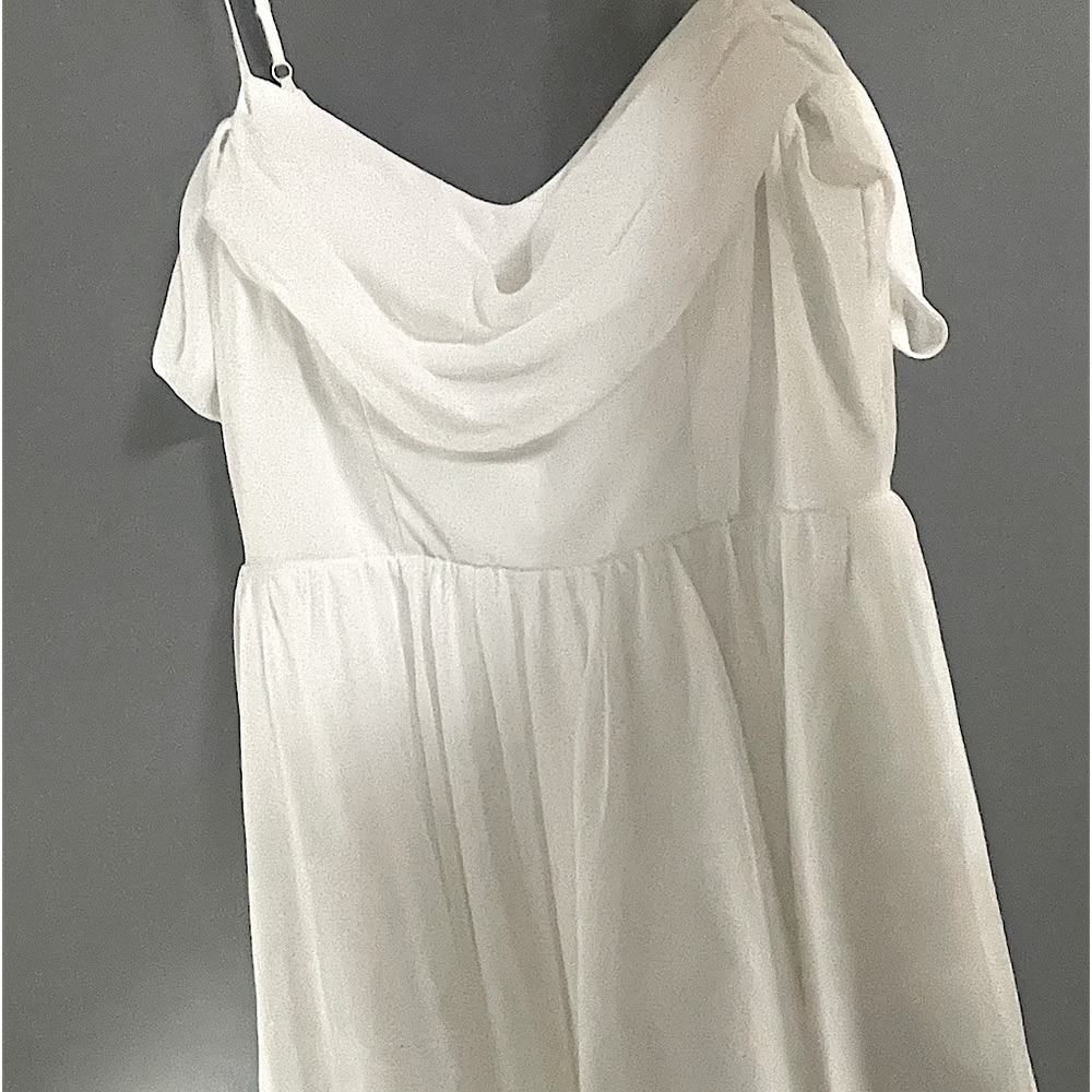 White graduation dress